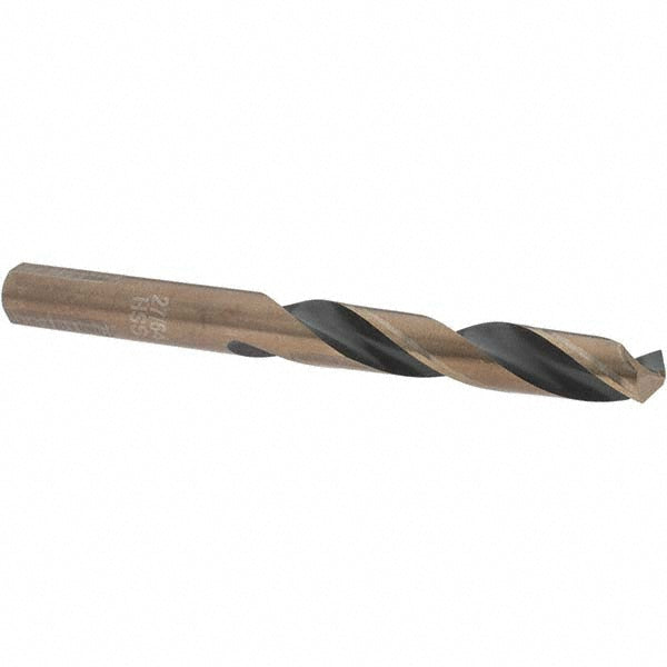 Import BDNA--20923-1 Mechanics Drill Bit 27/64" Dia, 135 &deg Point, High Speed Steel, Weldon Shank, Split Point