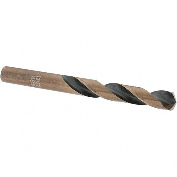 Import BDNA--20922-1 Mechanics Drill Bit 13/32" Dia, 135 &deg Point, High Speed Steel, Weldon Shank, Split Point
