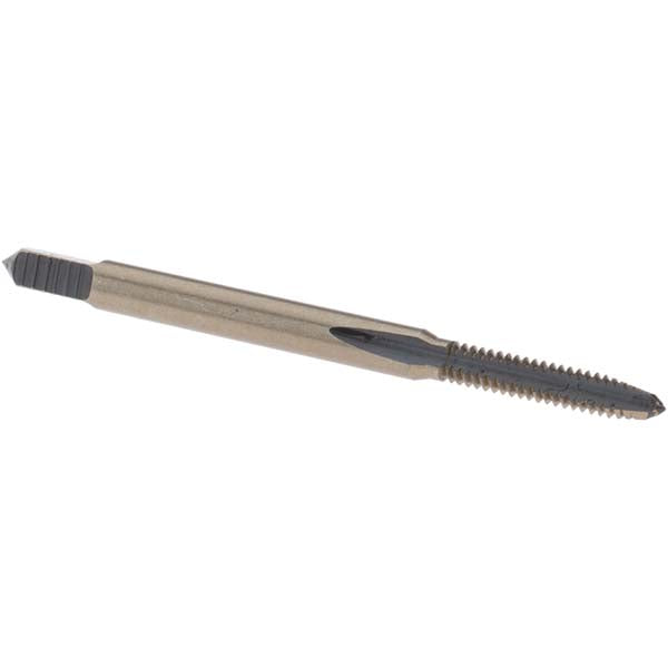 Import BDNA-20700 Straight Flute Tap #4-40 UNC, 3 Flutes, Plug, High Speed Steel, Gold/Oxide Coated