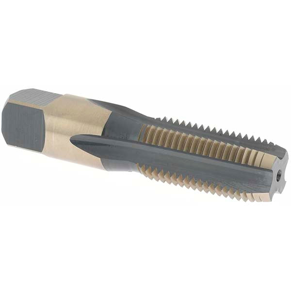 Value Collection 20601 Standard Pipe Tap 1/4-18, NPS, 4 Flutes, High Speed Steel, Oxide & Gold Finish