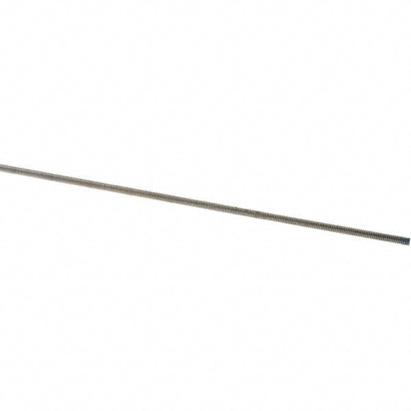 Value Collection 34MCNN0104F061 Threaded Rod 1/4-20, 6' Long, Stainless Steel, Grade 304 (18-8)
