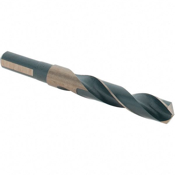 Rocky Mountain Twist Co. 95008733 Mechanics Drill Bit 37/64" Dia, 135 &deg Point, High Speed Steel, Weldon Shank, Split Point