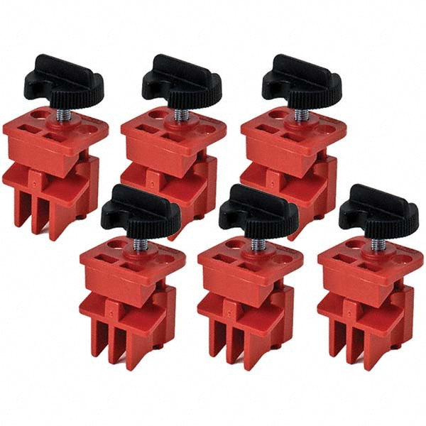 Brady 66320 Multi-Pole Breaker Lockout 120 & 277V, 1 Padlock Max, 1.05" High, 1.25" Wide