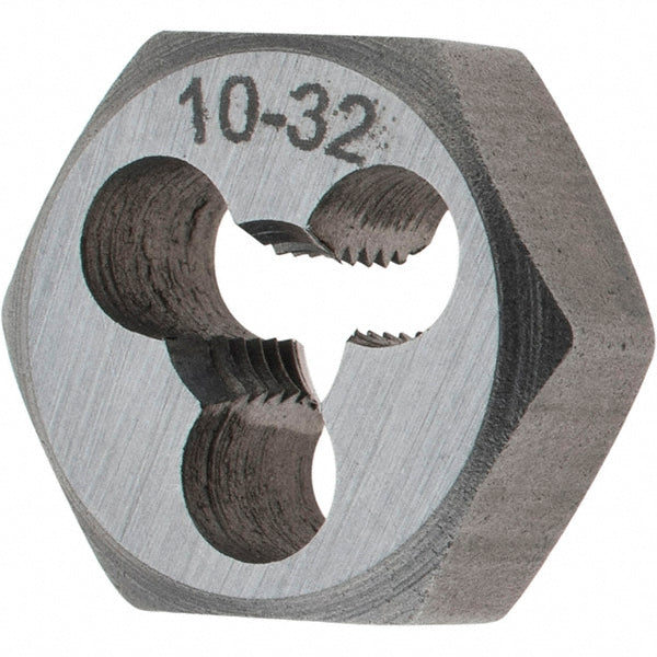 Value Collection 765 10-32 1" X-FLAT Hex Rethreading Die #10-32, Right Hand, Carbon Steel