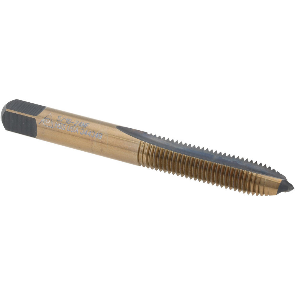 Morse Cutting Tool - Berkshire BDNA-20666 Spiral Point Tap 5/16-24 UNF, 2 Flutes, Plug Chamfer, HSS, Bright/Uncoated Coated