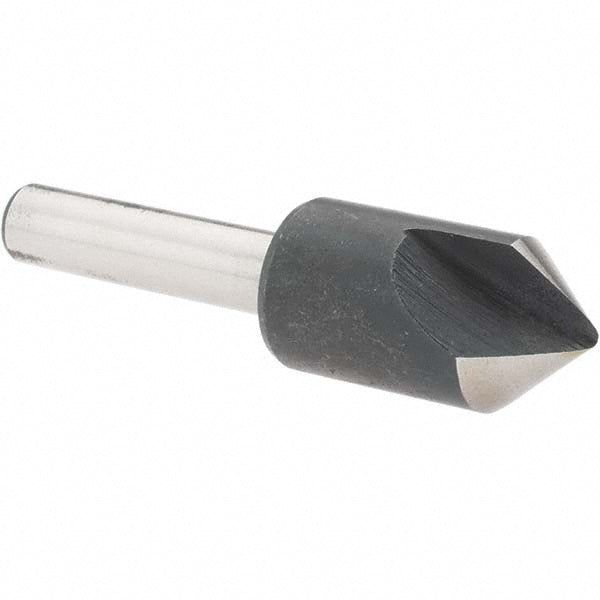 Value Collection 28604 Countersink 1/2" Head Dia, 82.00 deg Included Angle, 1 Flute, High-Speed Steel, Right Hand Cut