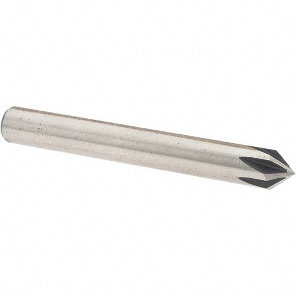 Value Collection 28625 Countersink 1/4" Head Dia, 82.00 deg Included Angle, 6 Flute, High-Speed Steel, Right Hand Cut