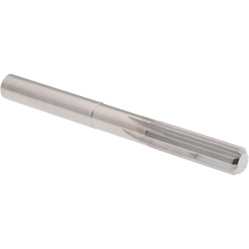Hertel 45674371 Chucking Reamer 0.3150" Dia, 3-1/4" OAL, 1-1/8" Flute Length, Straight Flute, Straight-Cylindrical Shank, Solid Carbide
