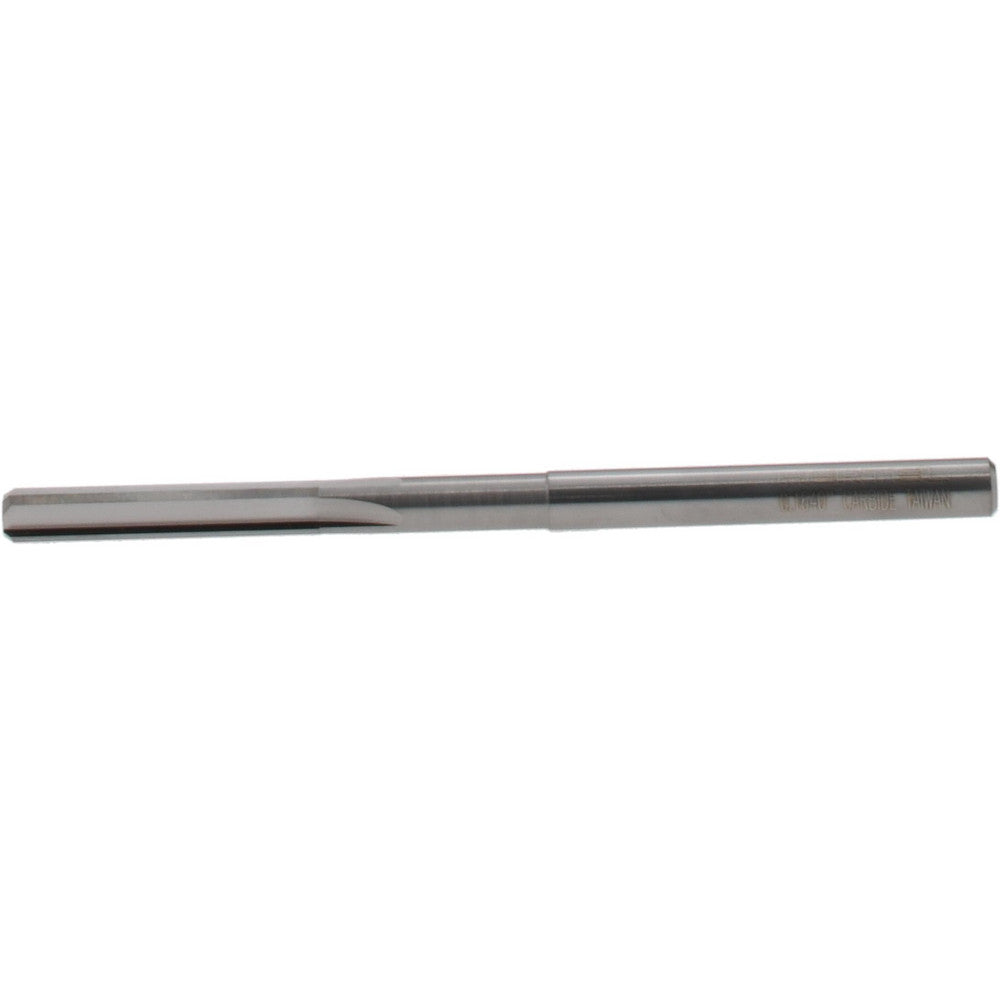 Hertel 45674918 Chucking Reamer 0.1640" Dia, 2-3/4" OAL, 7/8" Flute Length, Straight Flute, Straight-Cylindrical Shank, Solid Carbide