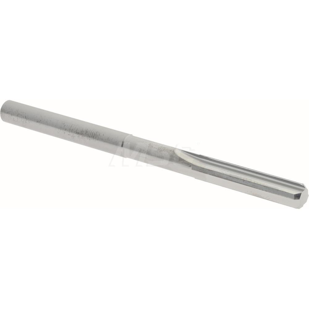 Hertel 45675048 Chucking Reamer 0.1860" Dia, 2-3/4" OAL, 7/8" Flute Length, Straight Flute, Straight-Cylindrical Shank, Solid Carbide