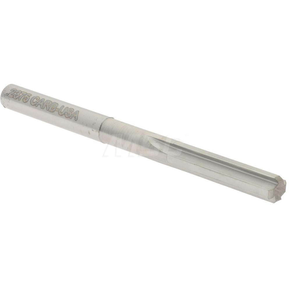 Hertel 45675501 Chucking Reamer 0.2375" Dia, 3" OAL, 1" Flute Length, Straight Flute, Straight-Cylindrical Shank, Solid Carbide