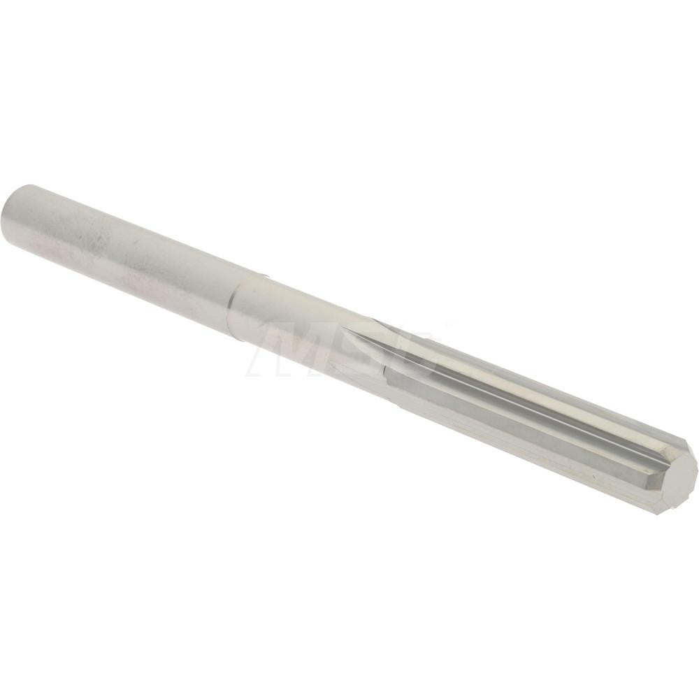 Hertel 45675618 Chucking Reamer 0.2560" Dia, 3-1/4" OAL, 1-1/8" Flute Length, Straight Flute, Straight-Cylindrical Shank, Solid Carbide