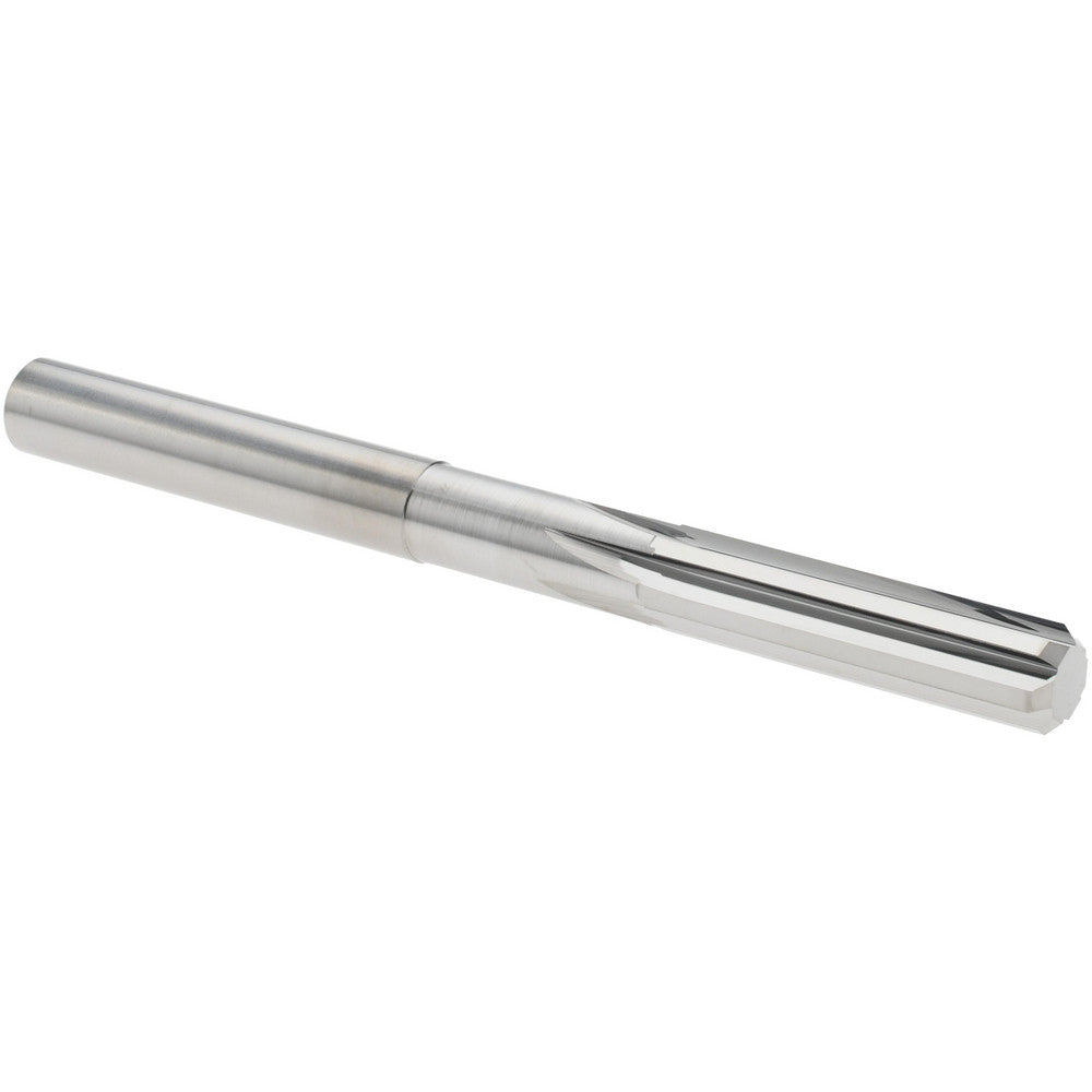 Hertel 45675774 Chucking Reamer 0.2800" Dia, 3-1/4" OAL, 1-1/8" Flute Length, Straight Flute, Straight-Cylindrical Shank, Solid Carbide