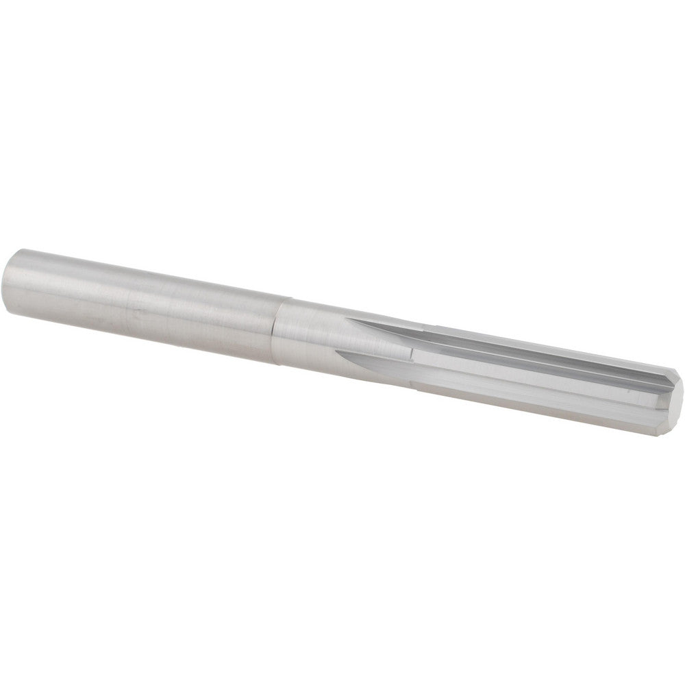 Hertel 45676277 Chucking Reamer 0.3440" Dia, 3-1/2" OAL, 1-1/4" Flute Length, Straight Flute, Straight-Cylindrical Shank, Solid Carbide