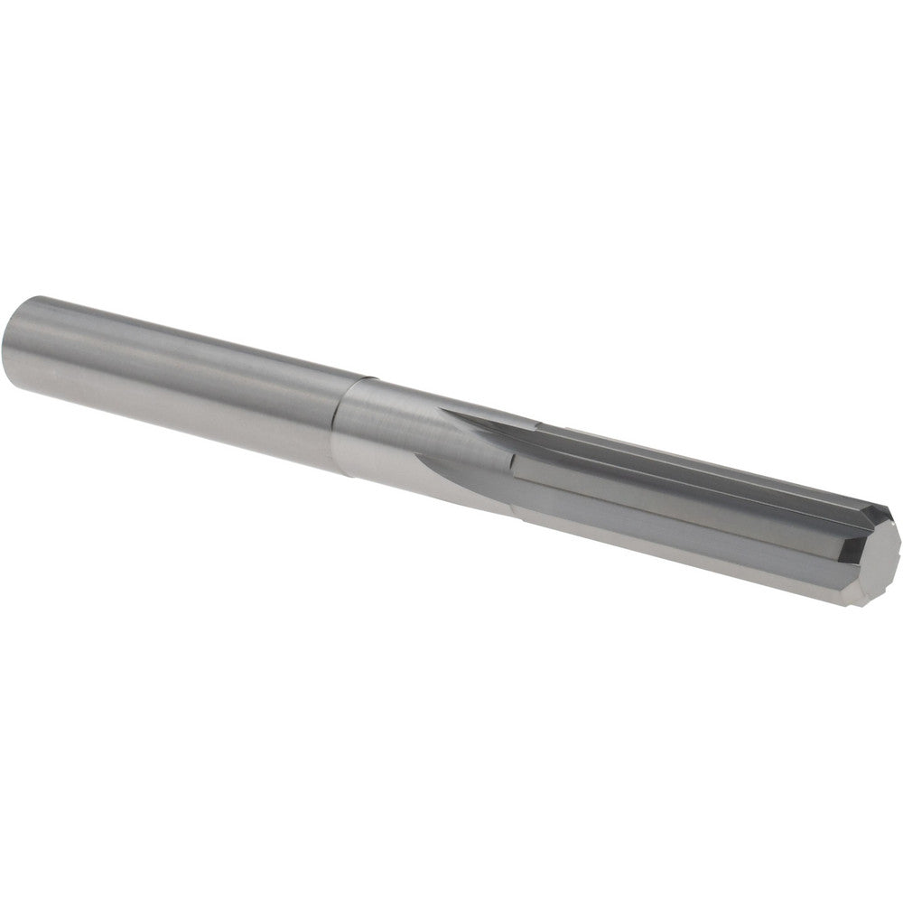 Hertel 45676301 Chucking Reamer 0.3470" Dia, 3-1/2" OAL, 1-1/4" Flute Length, Straight Flute, Straight-Cylindrical Shank, Solid Carbide