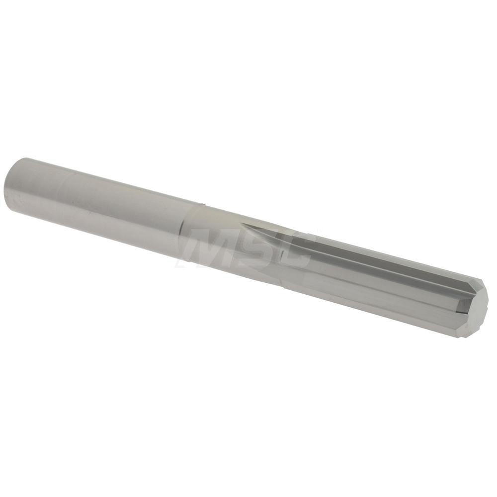 Hertel 45676616 Chucking Reamer 0.3910" Dia, 3-1/2" OAL, 1-1/4" Flute Length, Straight Flute, Straight-Cylindrical Shank, Solid Carbide
