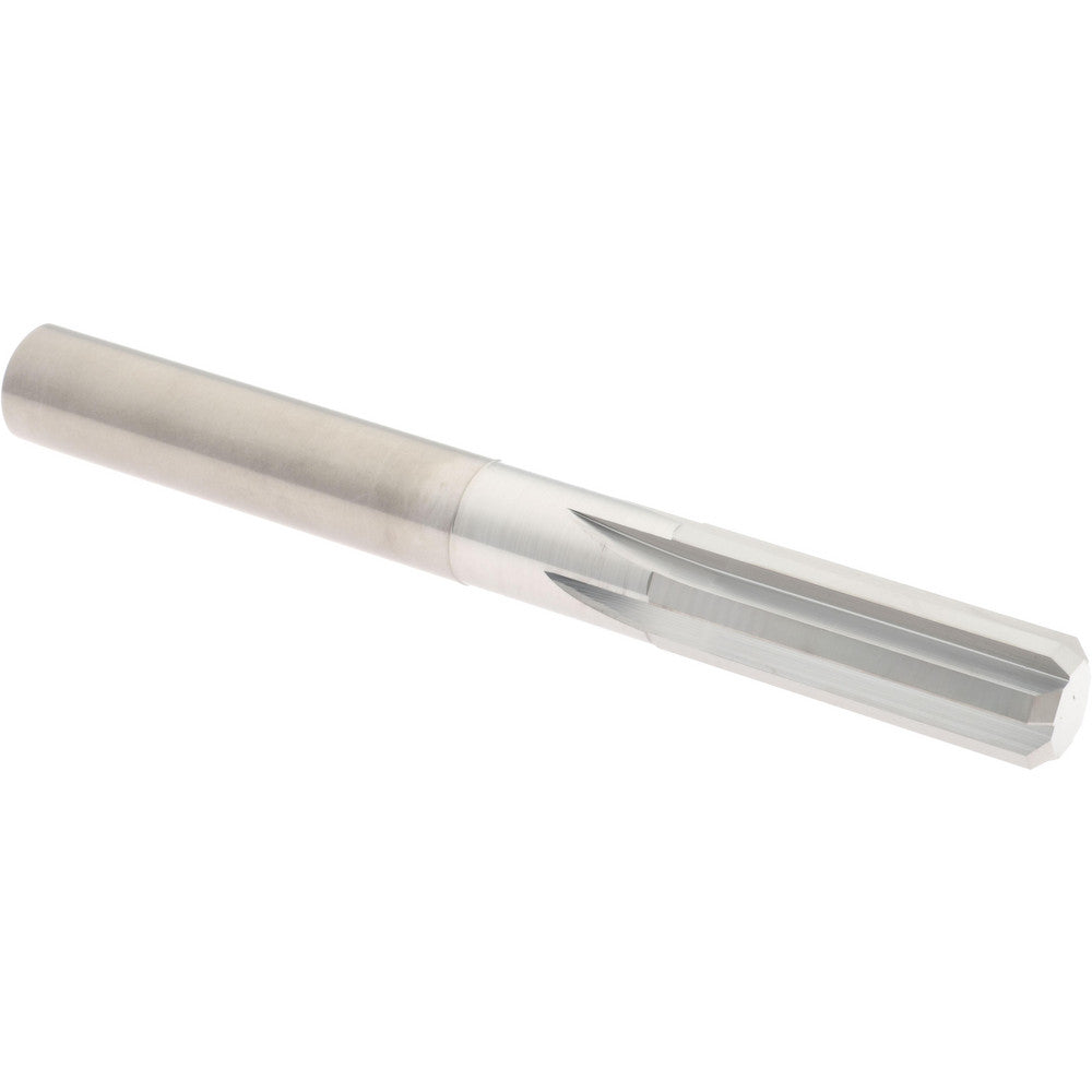 Hertel 45676814 Chucking Reamer 0.4410" Dia, 4" OAL, 1-3/8" Flute Length, Straight Flute, Straight-Cylindrical Shank, Solid Carbide