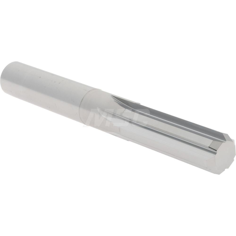 Hertel 45677077 Chucking Reamer 0.5030" Dia, 4" OAL, 1-1/2" Flute Length, Straight Flute, Straight-Cylindrical Shank, Solid Carbide