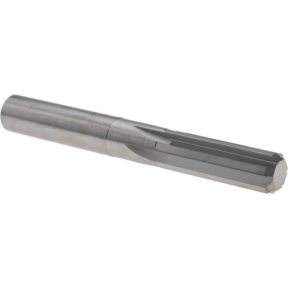 Hertel 45677093 Chucking Reamer 0.5050" Dia, 4" OAL, 1-1/2" Flute Length, Straight Flute, Straight-Cylindrical Shank, Solid Carbide