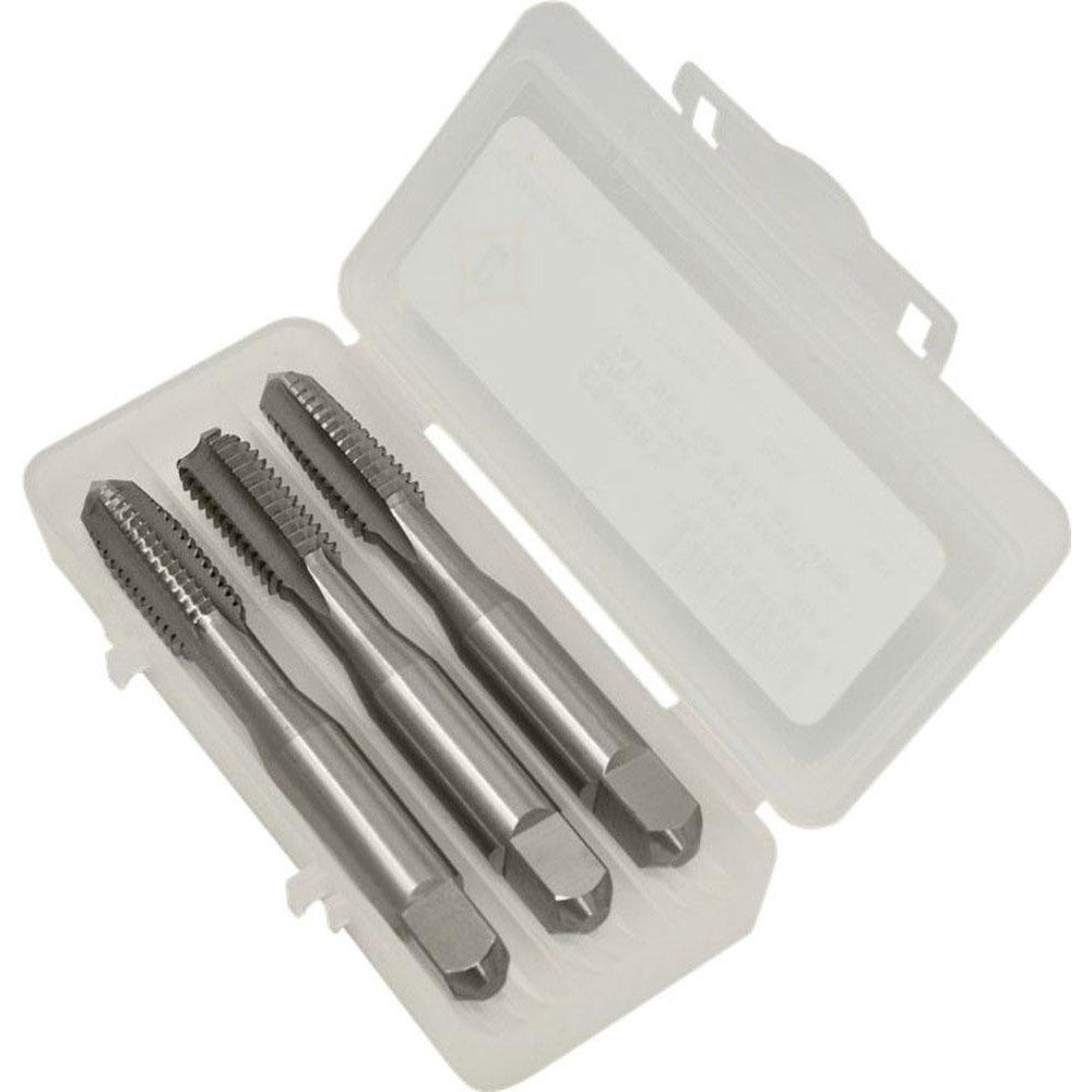 Cleveland C54539 Tap Set Metric, 4 Flute, Bottoming Plug & Taper, High Speed Steel, Bright Finish