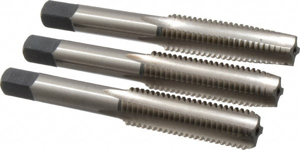 Cleveland C54692 Tap Set Metric, 4 Flute, Bottoming Plug & Taper, High Speed Steel, Bright Finish
