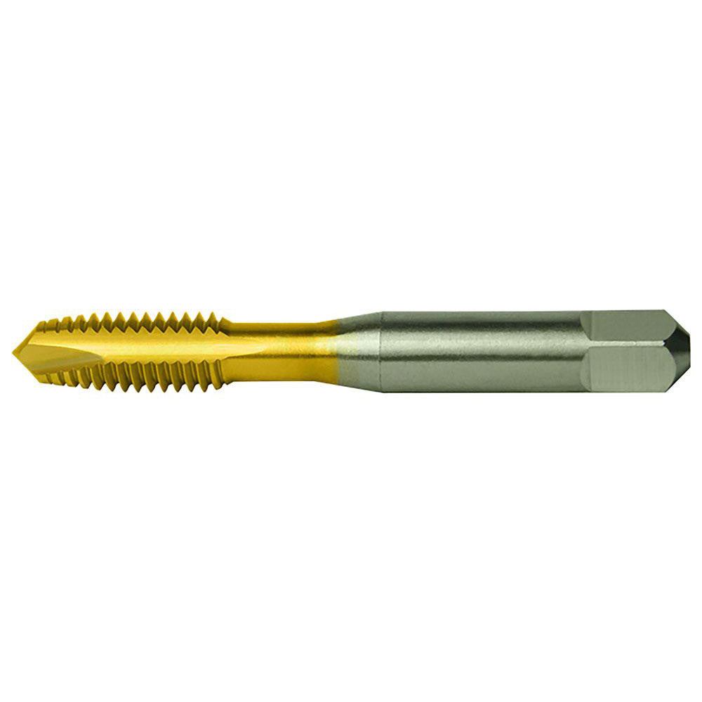 Cleveland C55319 Spiral Point Tap 5/16-18, UNC, 2 Flutes, Plug, 2B, High Speed Steel, TiN Finish