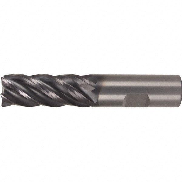 Kennametal 3899137 Corner Radius End Mill 3/8" Dia, 1" LOC, 0.015" Radius, 5 Flutes, Solid Carbide