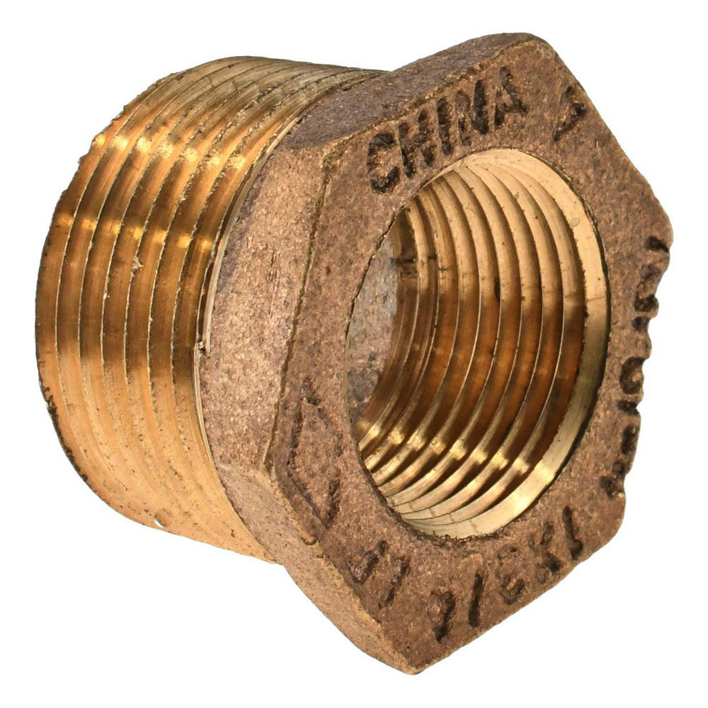 Value Collection 455-054NL Brass Pipe Bushing 1 x 3/4" Fitting, MPT, Class 125