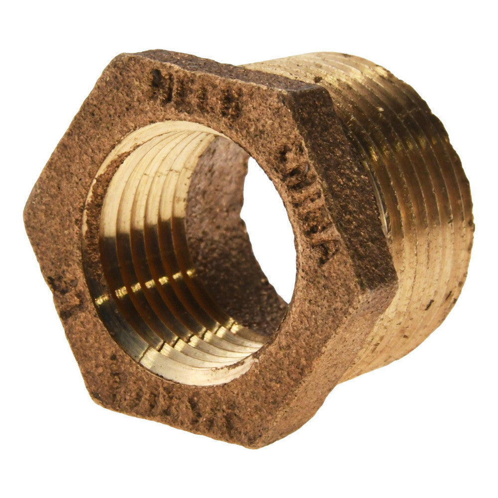 Value Collection 455-043NL Brass Pipe Bushing 3/4 x 1/2" Fitting, MPT, Class 125