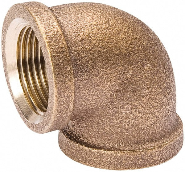 Value Collection 550-005NL Brass Pipe 90 &deg Elbow 1" Fitting, MPT, Class 125