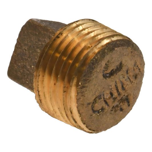 Value Collection 458-002NL Brass Pipe Plug 3/8" Fitting, MPT, Class 125