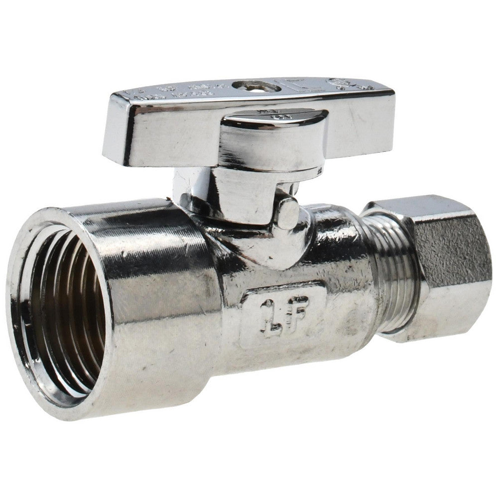 Value Collection 191-232HC FIP 1/2 Inlet, 125 Max psi, Chrome Finish, Brass Water Supply Stop Valve