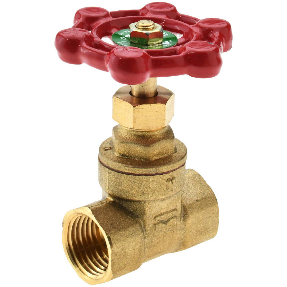 Value Collection 100-403NL Gate Valve Compact Gate, 1/2" Pipe, IPS, Brass
