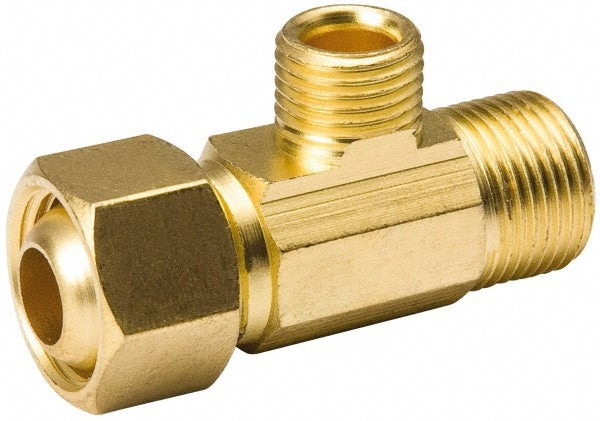 Value Collection 993-016NL Compression Tube Tee 3/8" Thread, FIP x Compression