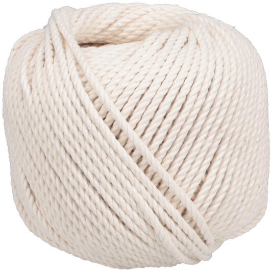 WorkSmart WS-MH-FIBR-278 Cable-Cord Twine #72 Twine Dia, Cotton, Natural Color