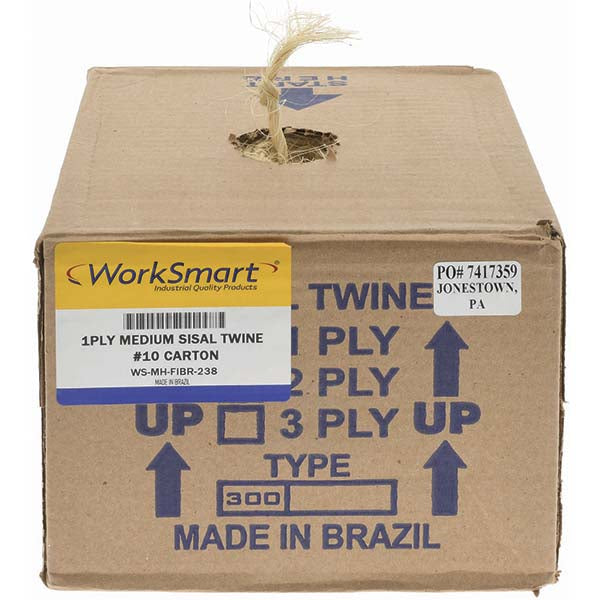 Value Collection WS-MH-FIBR-238 Tube Twine Sisal, Natural Color