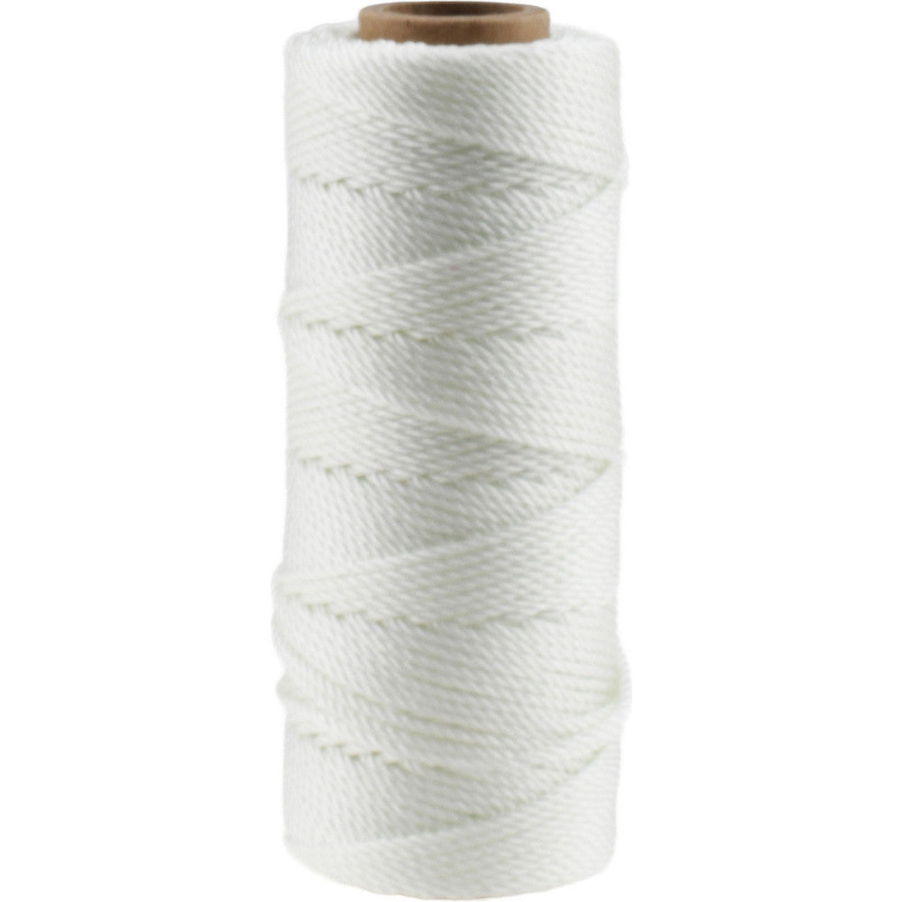 Value Collection WS-MH-FIBR-244 Twisted Seine Twine #24 Twine Dia, Nylon, White