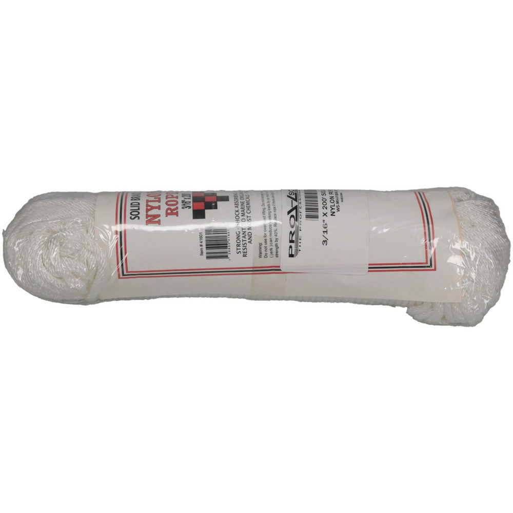 Value Collection WS-MH-FIBR-134 200' Max Length Nylon Solid Braid Rope