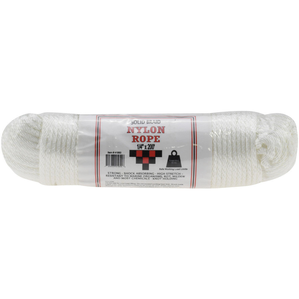Value Collection WS-MH-FIBR-126 200' Max Length Nylon Solid Braid Rope
