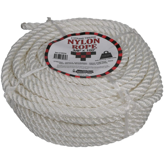 Value Collection WS-MH-FIBR-193 100' Max Length Nylon Twisted Rope