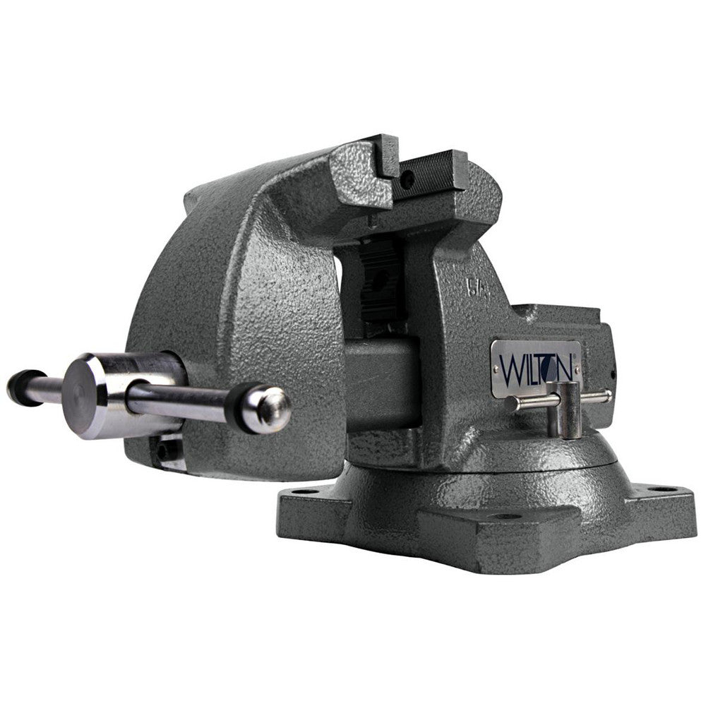 Wilton 21400 Bench & Pipe Combination Vise 5" Jaw Width, 5-1/4 in Jaw Opening, 3-3/4 in Throat Depth