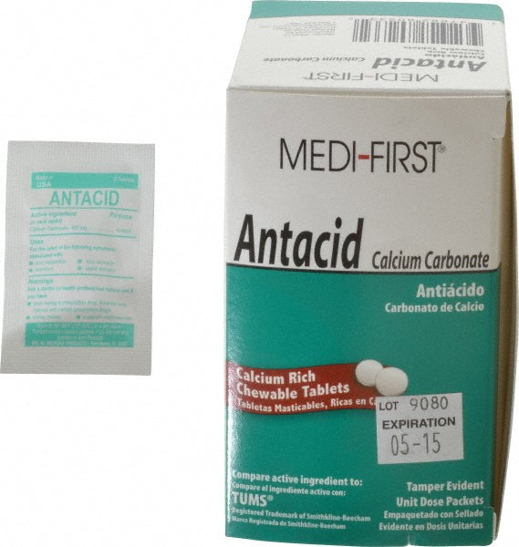 Medique 80233 Antacids & Stomach Relief Tablet (1) 50 Packs
