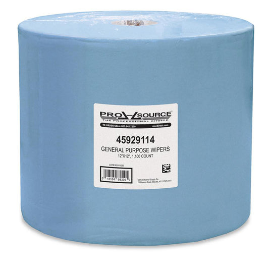 Pro-Source 98309 Precision Cleaning Wipe, Dry, Roll, 12" x 12", Blue