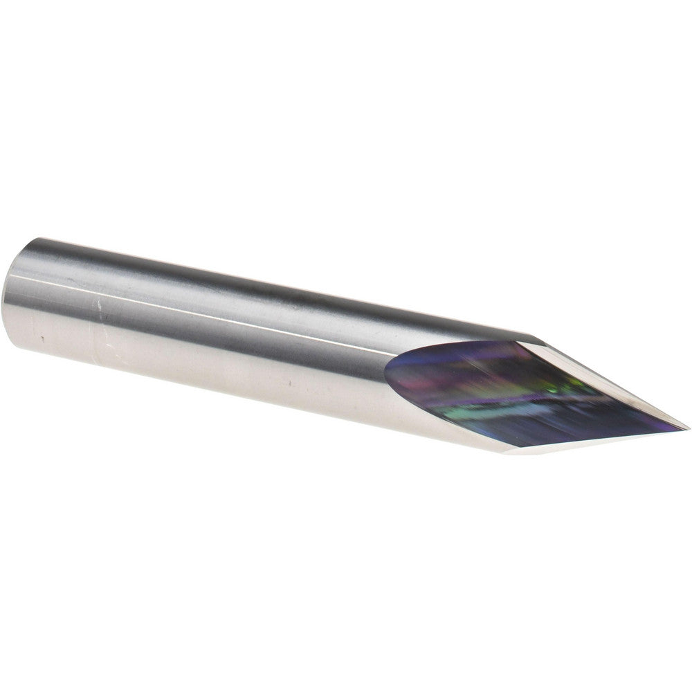 Harvey Tool 960423 Chamfer Mill 1/2" Dia, 1/2" Shank Dia, 45 deg, 2 Flute, Solid Carbide, Single End