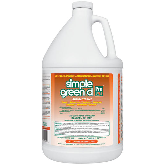 Simple Green 3310200601001 d Pro 3 Plus Antibacterial Concentrate, 1 gal Bottle