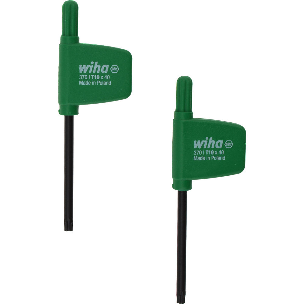 Wiha 37010 Torx Key Flag Handle, T10, 2.9" OAL