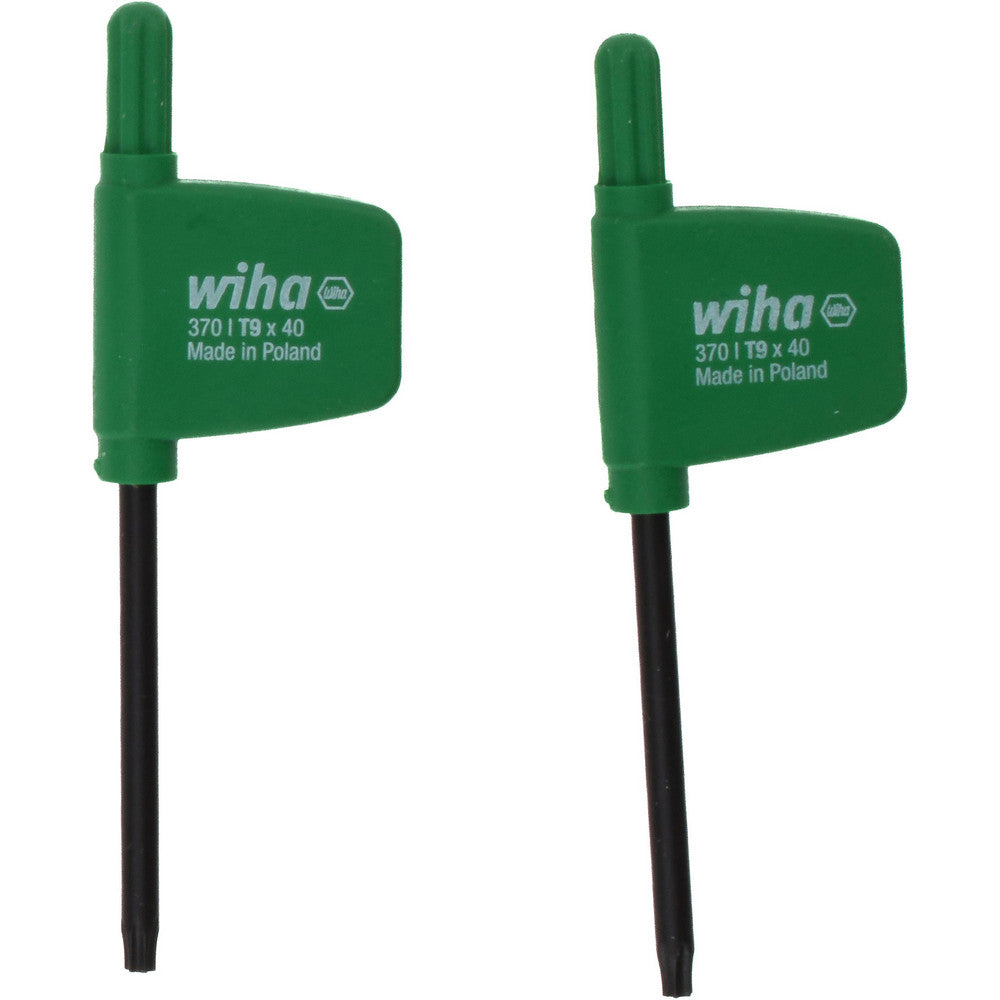 Wiha 37009 Torx Key Flag Handle, T9, 2.9" OAL