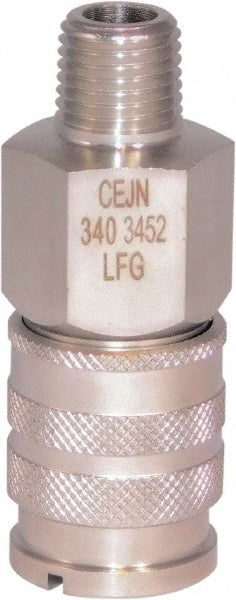 CEJN 10 340 3452 Pneumatic Hose Coupling 1/4" Thread, 1/4" Body Dia, Industrial Interchange