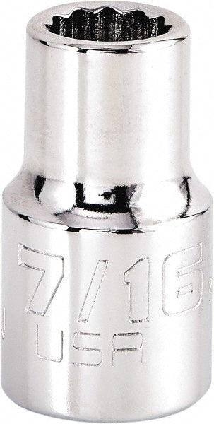 Proto J5414N Hand Socket 7/16" Socket, 12-Point
