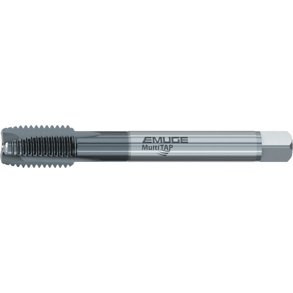 Emuge CU499300.0124 Spiral Point Tap M24x3 Metric, 3 Flutes, Plug Chamfer, 2B Class of Fit, HSS-E Cobalt, TiCN Coated